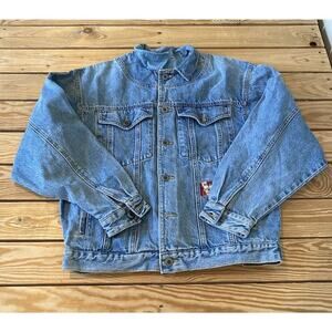 Wrangler Classic Denim Jacket Size Large Men’s Blue Button Up